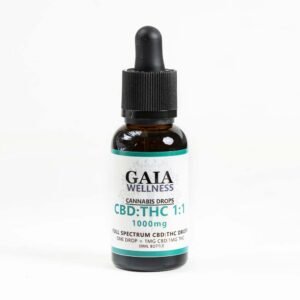 Full-Spectrum 1:1 CBD:THC Drops 1000mg DE