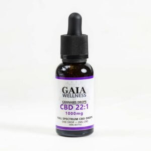 GAIA | FULL SPECTRUM 22:1 CBD:THC DROPS | 1000MG DE